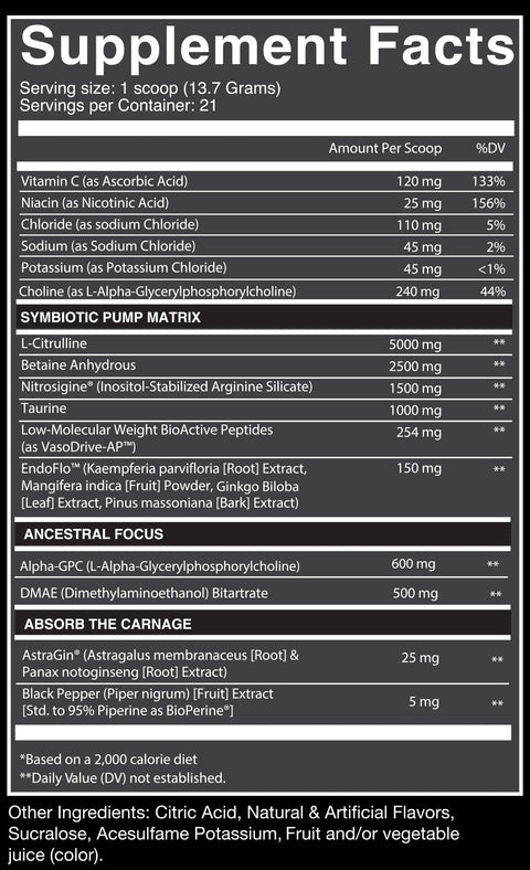 Carnage Pump - Nutrifitt (21 servs)