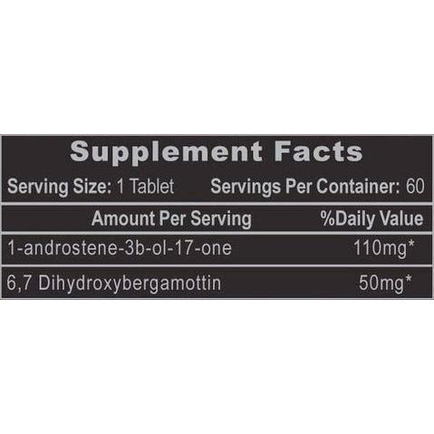 1-testosterone supplement facts panel 