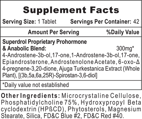 Superdrol - Hi Teach Pharmaceuticals (42 tab)
