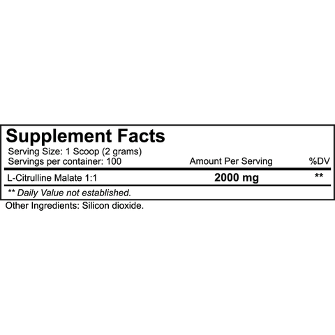 Citrulline Malate 200g - Nutakey