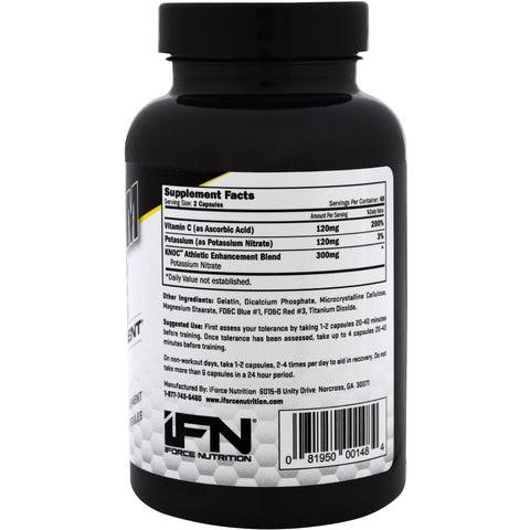 Potassium Nitrate Nitric Oxide Booster - IForce Nutrition (120 Caps)