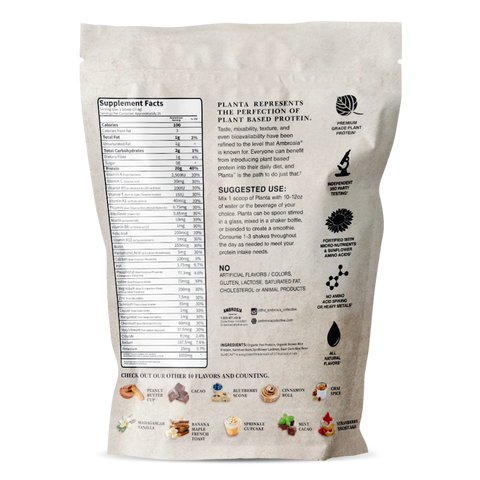 Planta Premium Vegan Plant Protein - Ambrosia Collective (25 srvs)